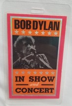 BOB DYLAN - ORIGINAL VINTAGE IN SHOW TOUR CONCERT LAMINATE BACKSTAGE PASS - $20.00