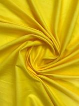 Pure Cotton Yellow Fabric Plain Solid Fabric, Dress, Abaya, Gown Fabric - NF08 - £5.10 GBP+