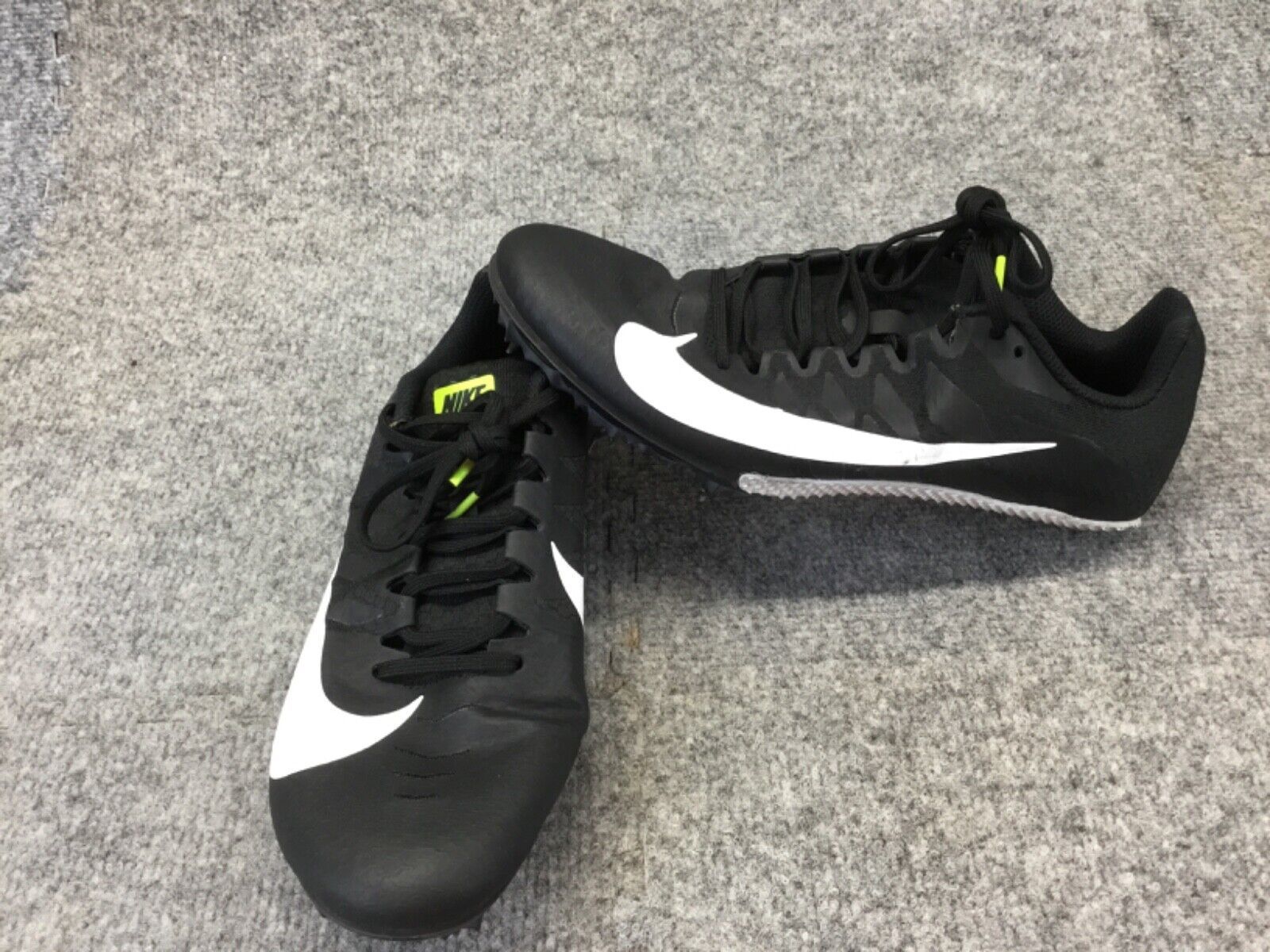 Primary image for Nike Zoom Rival S Mens Cleats Shoes 7 Black/White Track Sprint Spikes Sneakers