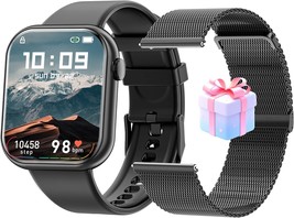 Smart Watch for Men Women Compatible with iPhone Samsung Android Phone 1... - £47.17 GBP