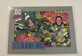 DC Comic Card 1992 Series I Great Battles  Crisis on Infinite Earths #145 Card A - £1.77 GBP
