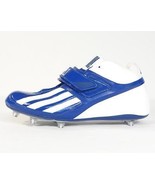 Adidas Quikslant D Mid Football Cleats Royal Blue &amp; White Mens NEW - £63.75 GBP