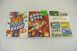 Bust-a-Move Bash Boom Blox Wii Play Lot of 3 Nintendo Wii EX - £15.91 GBP