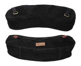 Horse Horse Suede Leather Saddle Cantle Trail Riding Bag Black 102AA26 - $44.54