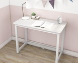 Solid Wood Desk, 40 Inches, White - $240.99