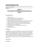 Solution Manual For Criminal Investigation 13th Edition By Charles Swans... - $17.99