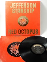 Grunt Records 1975 Jefferson Airplane Red Octopus 12&quot; Vinyl LP w/Lyric S... - $17.99