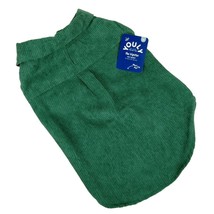 Youly Hipster Green Corduroy Dog Shirt Medium 16 inches - $13.96