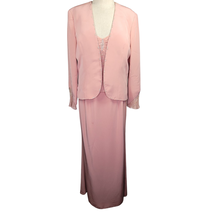 Rose Pink Jacket Maxi Dress Size 14 New with Tags  - £94.40 GBP