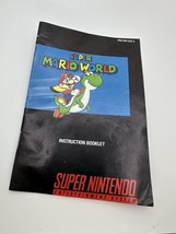 super mario world snes manual NB2 - $82.94 MXN