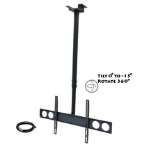 MegaMounts Heavy Duty Tilting Ceiling Televeision Mount for 37&quot; to 70&quot; L... - £76.99 GBP
