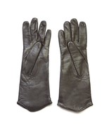 Vintage Beckering Dark Brown Soft Leather Women Gloves 11&quot; Long Size 6.5 - $285.92 MXN