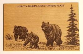 Bear Family Ulisnys General Store Tanners Place Wooden Wood Vandercraft ... - £11.79 GBP
