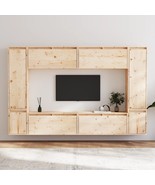 TV Cabinets 8 pcs Solid Wood Pine - £237.59 GBP