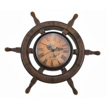 Ship Wheel Wall Clock - £33.22 GBP