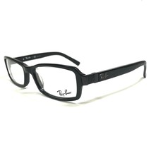 Ray-Ban Eyeglasses Frames RB5132-Q 2000 Polished Black Leather Arms 54-16-140 - $74.58