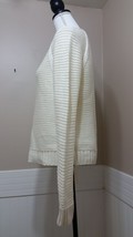 BANANA REPUBLIC Large Sweater Cream Wool / Viscose Thick Knit Crew Neck ... - £29.87 GBP