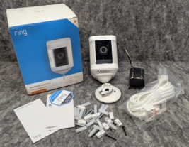 Ring Spotlight Cam Plus Plug-In White Outdoor/Indoor Camera - READ - $94.99