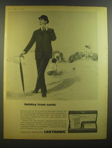 1964 Remington Lektronic Shaver Ad - Holiday from cords - $18.49