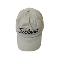 Titleist True Fit Hat Cap Ladies Size M-L USA Flag Patch Golf Tennis Tan Stretch - $13.05