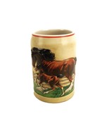 Budweiser Clydesdales Stein, &quot;Mare and Foal&quot;, 1988, Ceramarte, Made in B... - $20.07 CAD