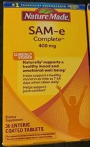 New Nature Made SAM-e Complete 400mg 36 Tablets - $25.73