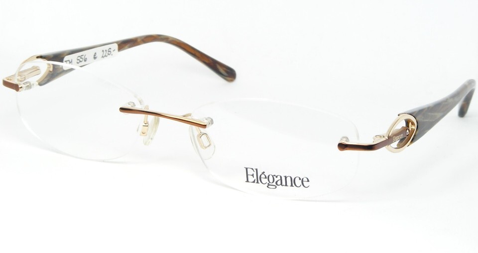TRENDS &amp; MORE Elegance PARIS 4723 K02 SADDLE BROWN / GOLD EYEGLASSES 52-... - $137.70