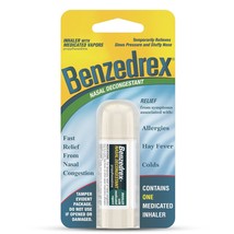 Benzedrex Nasal Decongestant Inhaler, 1 Count (Pack of 1) - $8.99