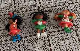 Three McDonalds Cabbage Patch Kids Figures Ornaments African American Black 1994 - $11.99