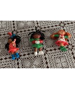 Three McDonalds Cabbage Patch Kids Figures Ornaments African American Bl... - £9.55 GBP