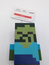 NEW Hallmark ZOMBIE Minecraft 3in Tall Decoupage Christmas Tree Ornament - $10.42