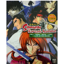 DVD Anime Samurai X Rurouni Kenshin Complete Series Movie + OVA Live Action ARG - $41.98