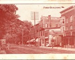 Vtg UDB Postcard Washington New Jersey NJ Dirt Street View w Carriages U... - $8.86