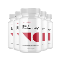5-Pack Noocube Brain Productivity Pills, Cognitive &amp; Memory Support-300 Capsules - £82.05 GBP
