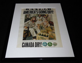 1968 Canada Dry Ginger Ale Club Soda Framed 11x14 ORIGINAL Vintage Adver... - $44.54