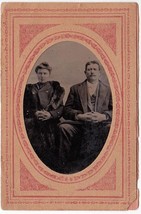 George &amp; Georgia Safford Antique Tintype Photograph - £13.98 GBP