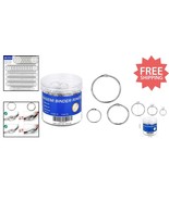 Durable Metal Binder Rings Set - 100pcs Assorted Sizes for Scrapbooking ... - $495.41 MXN