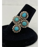 turquoise jewelry native american ring sz 6 - $29.69