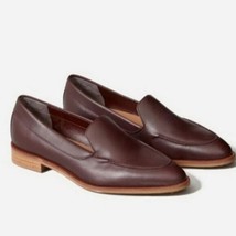 Everlane Womens Shoes The Modern Loafer Leather Burgundy Brown Size 10 - £76.06 GBP