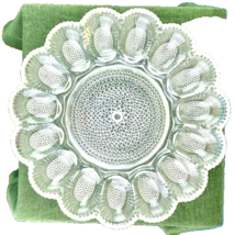 Indiana Glass Clear Hobnail Deviled Egg Plate - £19.05 GBP