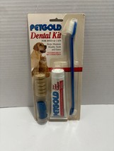 Petgold Dental Care Kit For Dogs Helps Remove Plaque &amp; Tartar Freshen Breath - £4.35 GBP