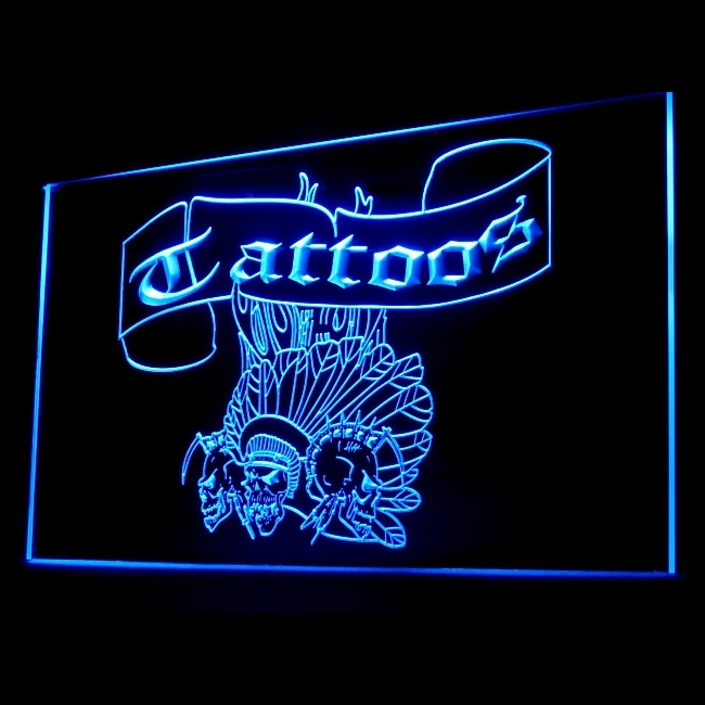 100040B Tattoo Rose Gangster Gun Tools Snake Poker Tribal Tools LED Ligh... - $21.99
