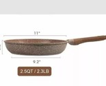 CAROTE ~ 11&quot; Frying Pan ~ BROWN Granite ~ ALL Stovetops ~ Non-Stick ~ Al... - £33.63 GBP