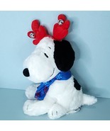 Peanuts Silly Wild Snoopy Singing &amp; Dancing Animated Musical Reindeer Plush - £18.86 GBP