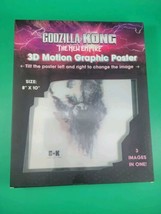 Godzilla x Kong The New Empire 3D Motion Lenticular Graphic Poster 8×10 Wall Art - £7.79 GBP