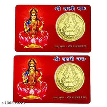 Shree Dhan Laxmi Gold Plated ATM Pocket Yantra Combo for Pooja Health, W... - $27.77