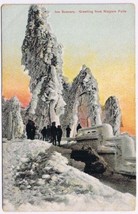 Postcard Ice Scenery Greeting From Niagara Falls - $3.95