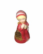 VINTAGE Merri-Bells Christmas Bell Bedtime Child w/ Candle JASCO Porcelain 1978 - £7.47 GBP