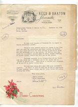 Reed &amp; Barton Silversmiths Taunton MA Product Information Letter &amp; Photo... - $17.82