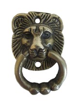 Brass Made Lion Face Door Knocker | Home Decor | 1 Pcs - £17.79 GBP
